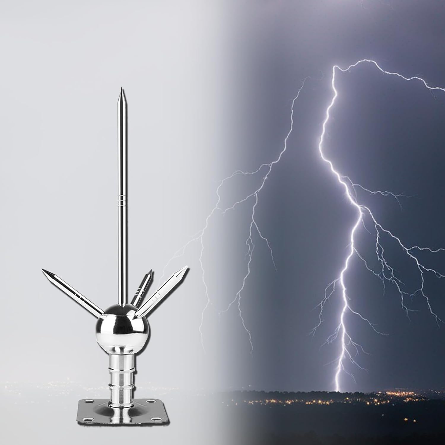 Amazon.com: XKXKZXKFYL Lightning Rod, Insulated Lightning Rod